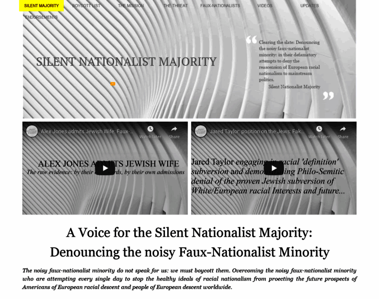 Silentnationalistmajority.com thumbnail