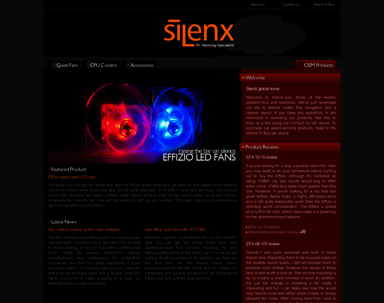 Silenx.com thumbnail