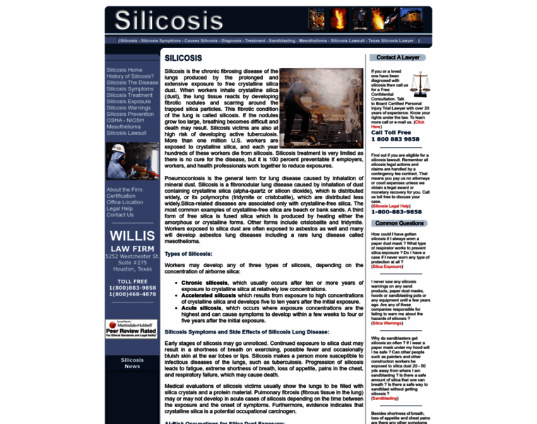 Silicosis.com thumbnail