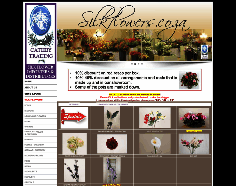 Silkflowers.co.za thumbnail