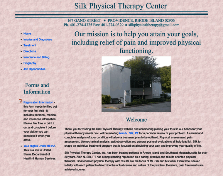 Silkphysicaltherapy.com thumbnail