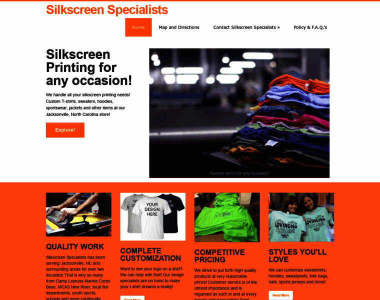 Silkscreenspecialists.com thumbnail