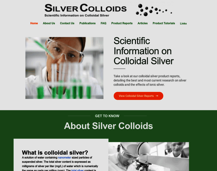 Silver-colloids.com thumbnail