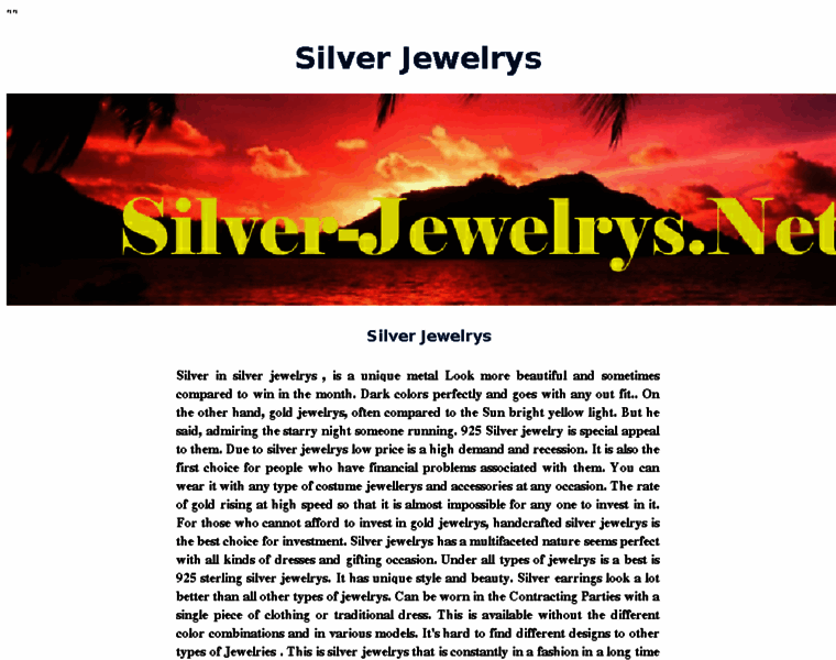 Silver-jewelrys.net thumbnail