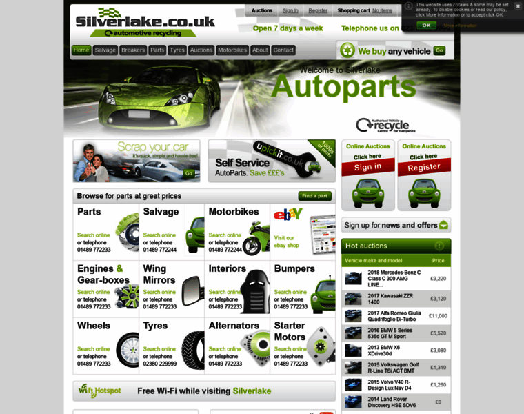 Silverlakeautoparts.co.uk thumbnail
