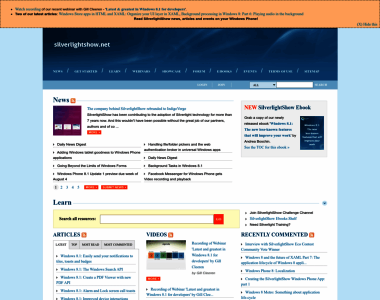 Silverlightshow.net thumbnail