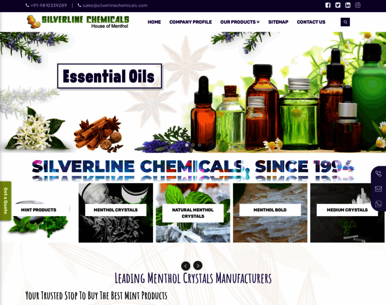 Silverlinechemicals.com thumbnail
