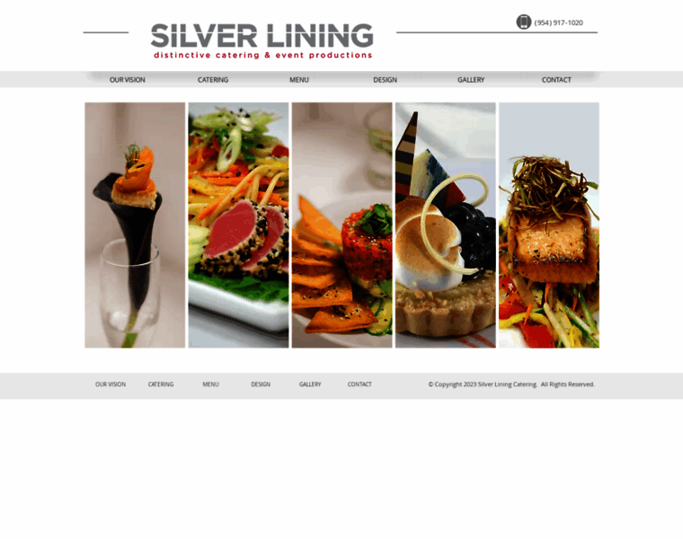 Silverliningcatering.com thumbnail