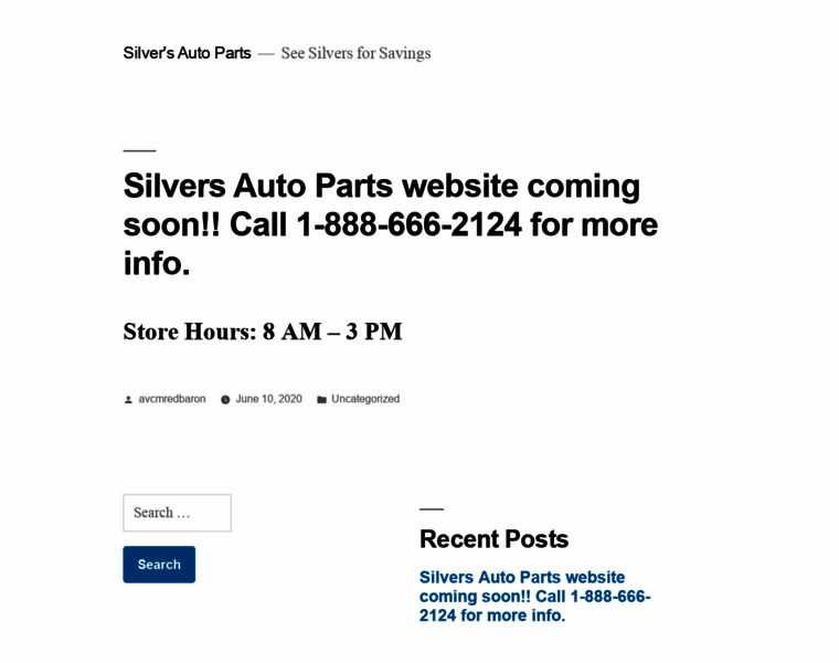 Silversautoparts.com thumbnail
