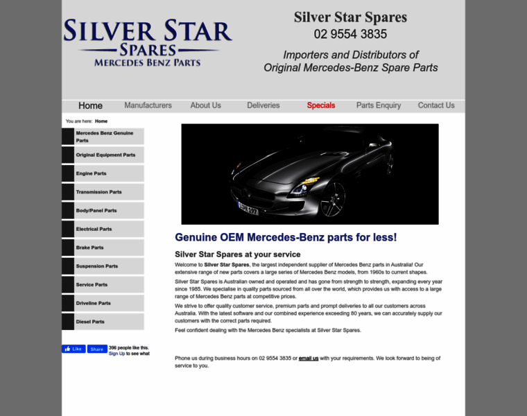 Silverstarspares.com.au thumbnail