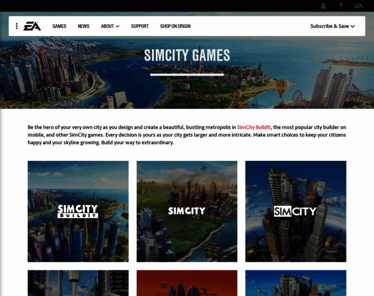 Simcity.com thumbnail