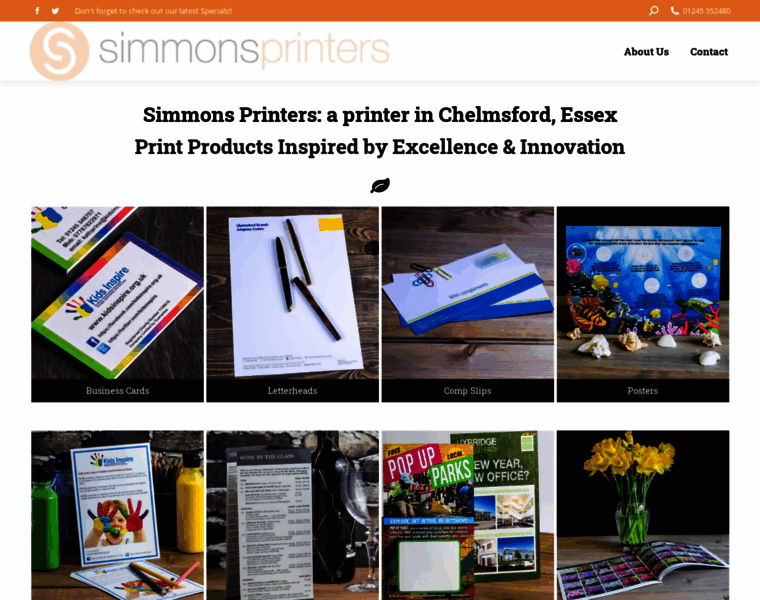 Simmonsprinters.co.uk thumbnail