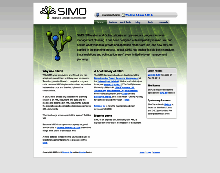 Simo-project.org thumbnail
