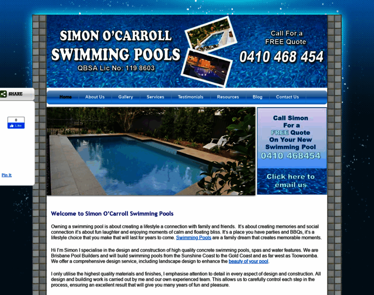Simonocarrollswimmingpools.com.au thumbnail