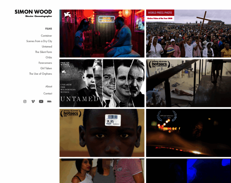 Simonwoodfilm.com thumbnail