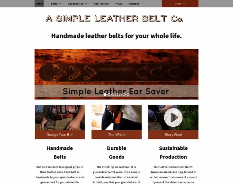 Simpleleatherbelt.com thumbnail