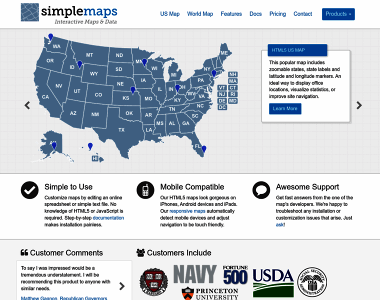 Simplemaps.com thumbnail