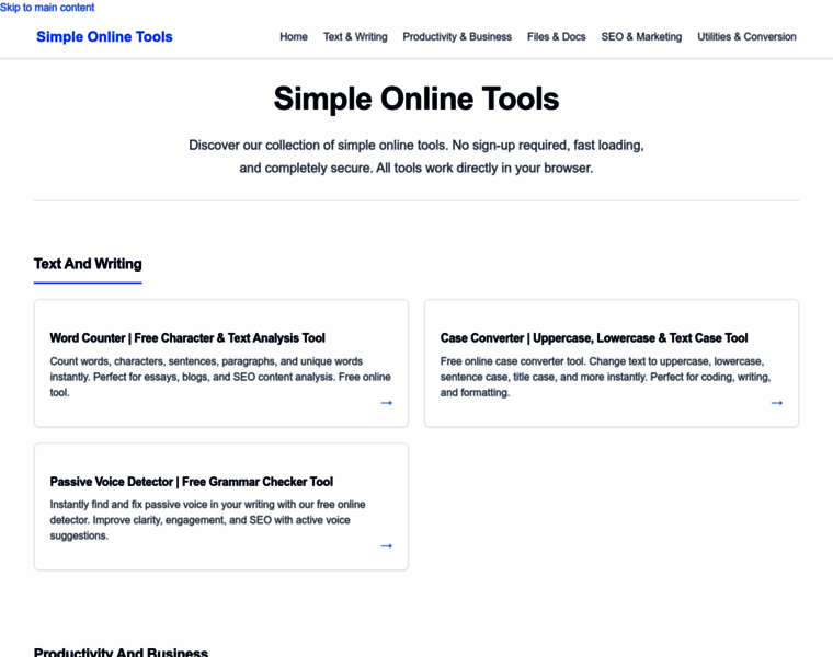 Simpleonlinetool.com thumbnail Simpleonlinetool.com thumbnail