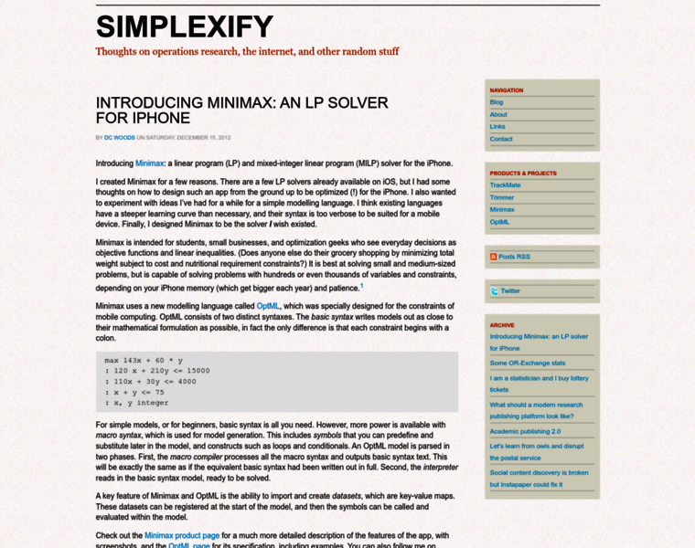 Simplexify.net thumbnail