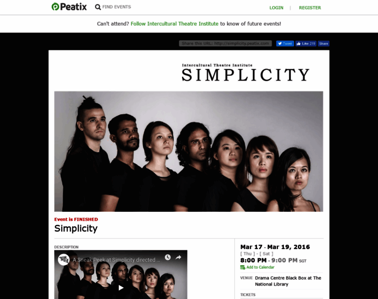 Simplicity.peatix.com thumbnail