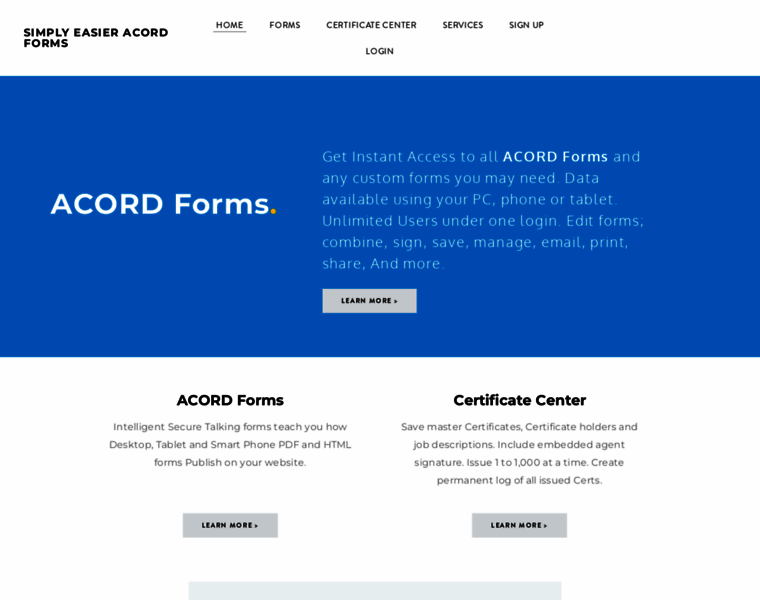 Simply-easier-acord-forms.com thumbnail