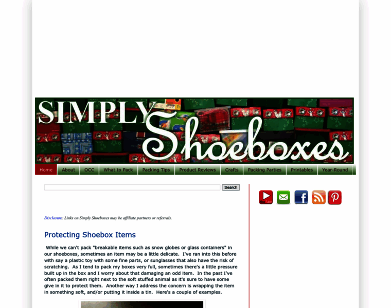 Simplyshoeboxes.com thumbnail