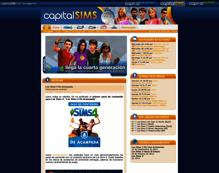 Sims.capitalsim.net thumbnail