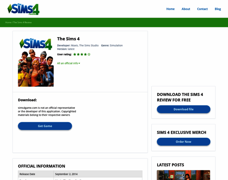 Sims4game.com thumbnail