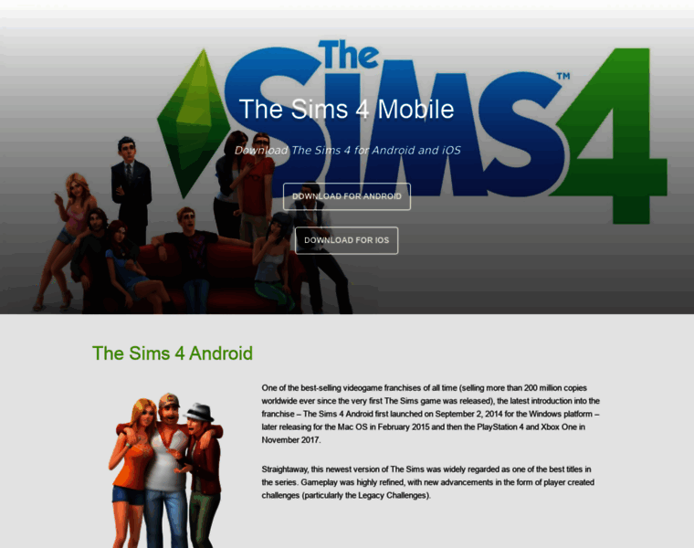 Sims4mobile.pro thumbnail