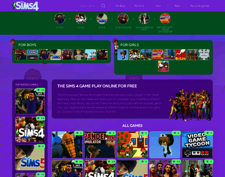 Simsgamesplay.com thumbnail