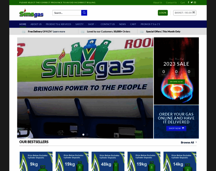 Simsgas.co.za thumbnail