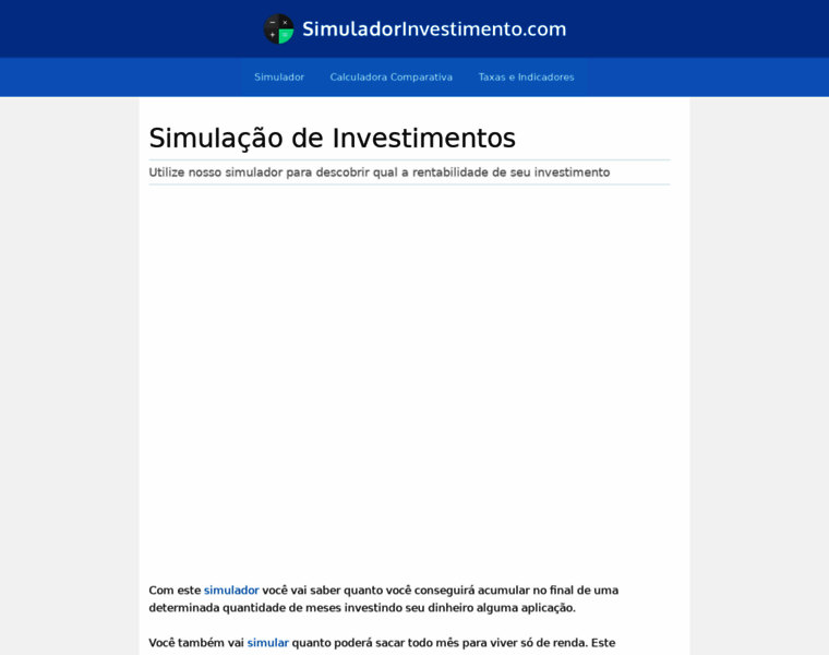 Simuladorinvestimento.com thumbnail