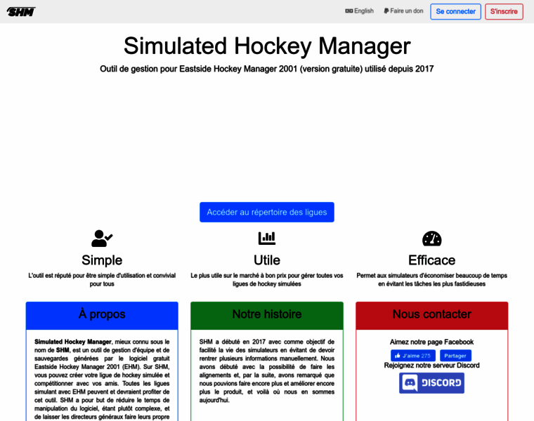 Simulatedhockeymanager.ca thumbnail