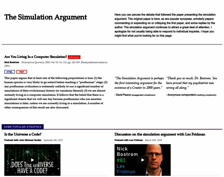 Simulation-argument.com thumbnail