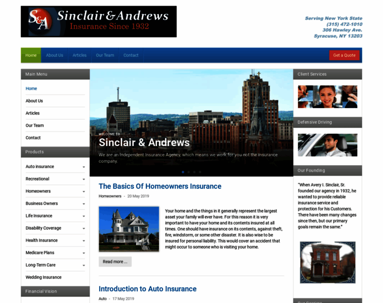 Sinclairandandrews.com thumbnail
