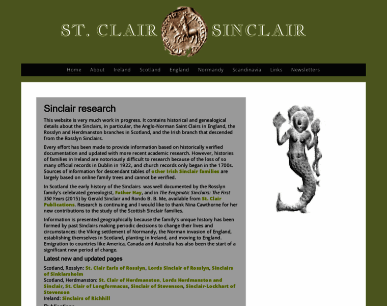 Sinclairgenealogy.info thumbnail
