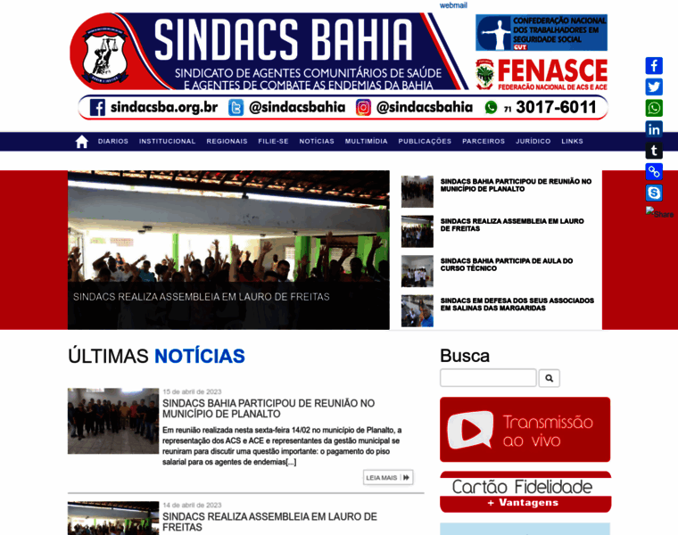 Sindacsba.org.br thumbnail