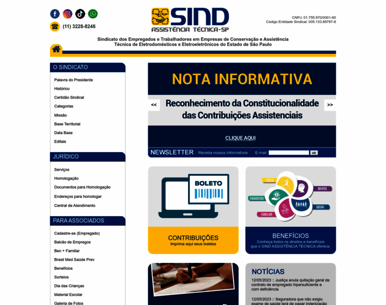 Sindassistenciatecnicasp.com.br thumbnail