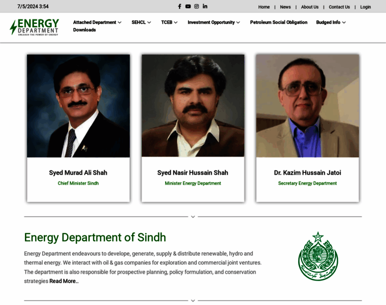 Sindhenergy.gov.pk thumbnail