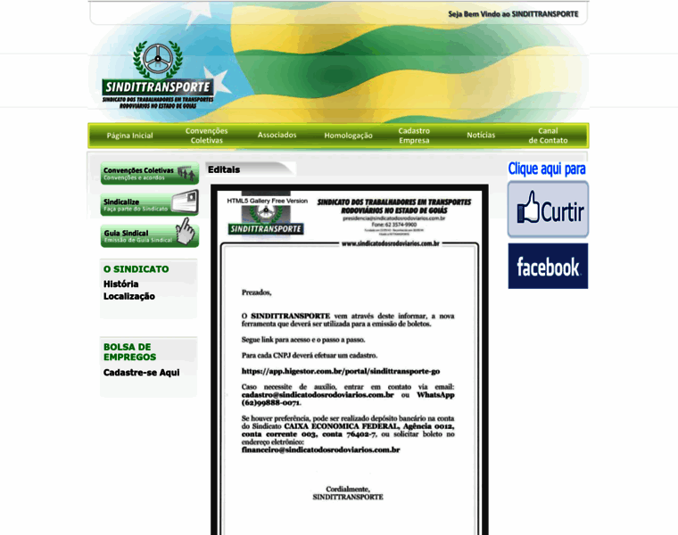 Sindicatodosrodoviarios.com.br thumbnail