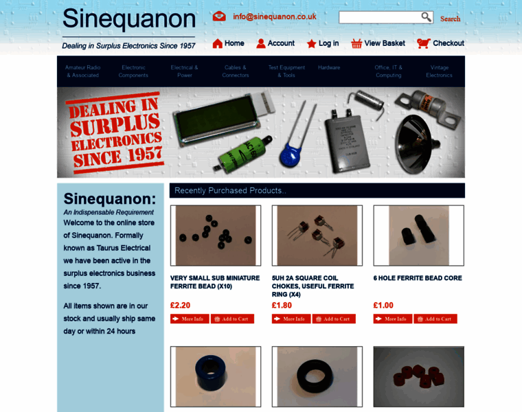 Sinequanon.co.uk thumbnail