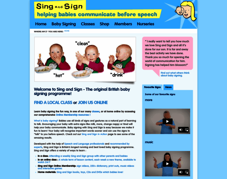 Singandsign.co.uk thumbnail
