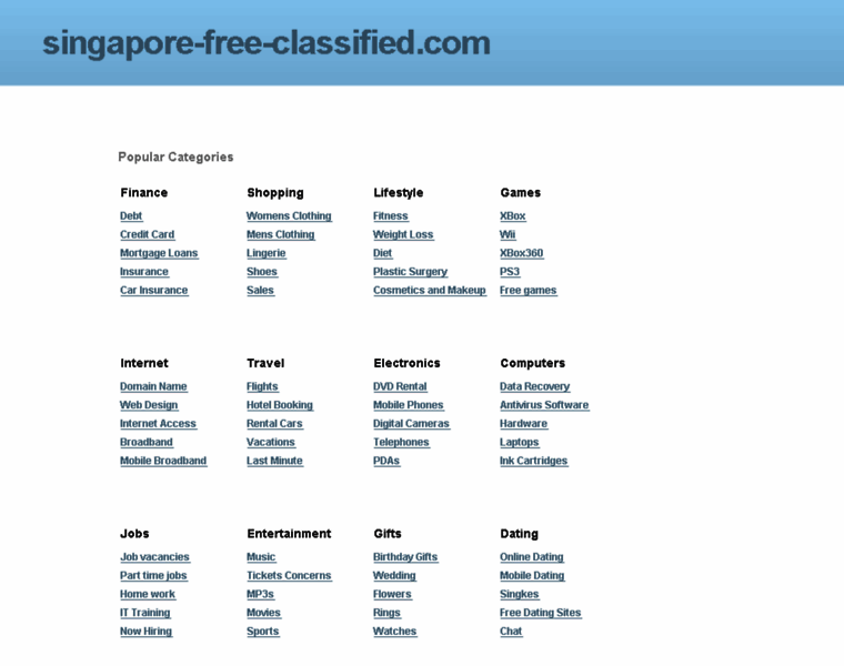 Singapore-free-classified.com thumbnail