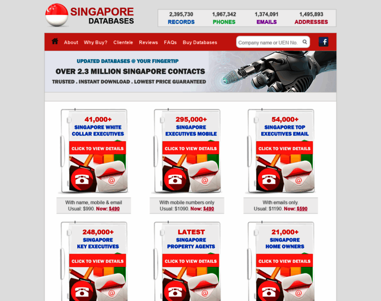 Singaporedatabases.com thumbnail