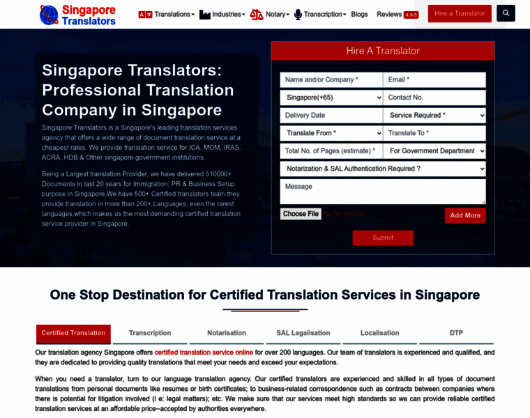Singaporetranslators.com thumbnail