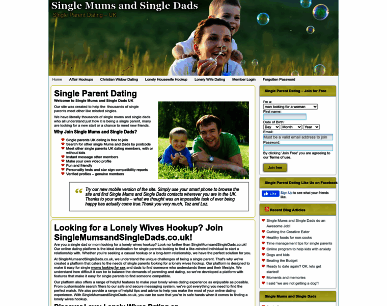 Singlemumsandsingledads.co.uk thumbnail