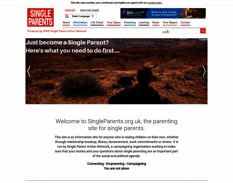 Singleparents.org.uk thumbnail