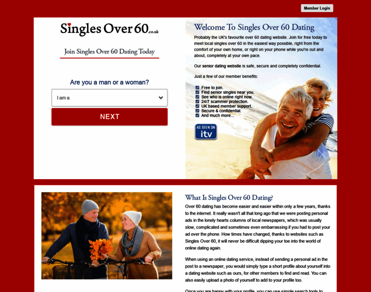Singlesover60.co.uk thumbnail