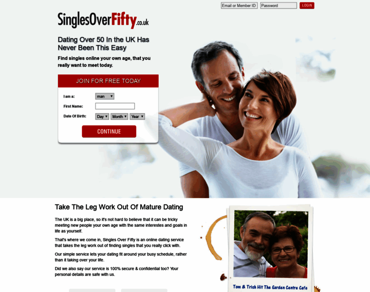 Singlesoverfifty.co.uk thumbnail