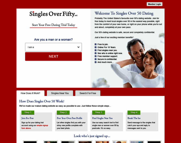 Singlesoverfifty.net thumbnail